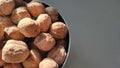 bowl of walnuts. walnut fruits. Walnuts rich in omega 3
