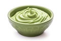 Bowl wasabi paste food. Generate Ai Royalty Free Stock Photo