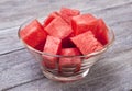 Bowl of Watermelon Chunks