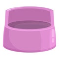 Bowl wc icon cartoon vector. Baby toilet