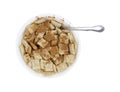 Bowl of wheat cereal with cinnamon Royalty Free Stock Photo