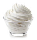 Bowl of whipped cream