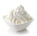 Bowl of whipped cream