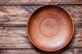 Bowl on a wooden background