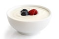 Bowl of yoghurt Royalty Free Stock Photo