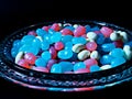 A bowl of yummy jellybeans Royalty Free Stock Photo