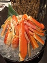 Bowled Hokkaido crab ready to eat