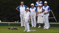 Bowlers playing on green