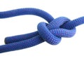 Bowline knot in climbing rope