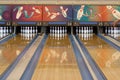 Bowling alley Royalty Free Stock Photo