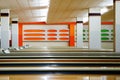 Bowling alley. many tracks in the hall