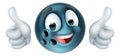 Bowling Ball Emoticon Face Emoji Cartoon Icon