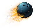 Bowling Ball with Flame or Fire Concept
