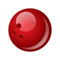 Bowling ball - modern vector realistic isolated object