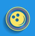 Bowling ball vector icon modern flat icon