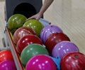 Bowling balls Royalty Free Stock Photo