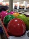 Bowling balls Royalty Free Stock Photo