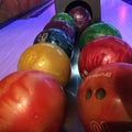 Bowling balls Royalty Free Stock Photo