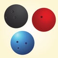 bowling balls. Vector illustration decorative design