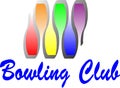 Bowling club logo Royalty Free Stock Photo