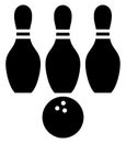 Bowling concept black