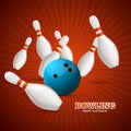 Bowling Concept. Vector