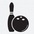 Bowling icon Royalty Free Stock Photo