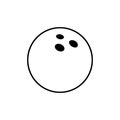 Bowling icon vector. skittles illustration sign. strike symbol or logo.