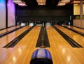 Bowling lanes in club