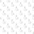 Bowling pattern seamless Royalty Free Stock Photo