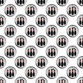 Bowling pattern seamless Royalty Free Stock Photo