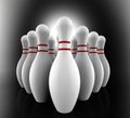 Bowling Pins Show Skittles Alley Royalty Free Stock Photo
