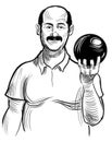 Bowling player