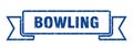 bowling ribbon. Royalty Free Stock Photo