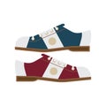 Bowling shoes vector icon