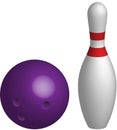 Bowling skittle Royalty Free Stock Photo