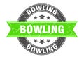 bowling stamp Royalty Free Stock Photo