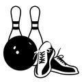 Bowling vector eps illustration by crafteroks