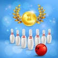 Bowling Victory 3D Composition