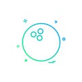 bowlling icon vector design