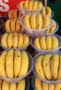 Bowls of bananas Royalty Free Stock Photo