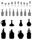 Bowls, bottles, glasses