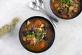 Bowls of Italian Beef Stew