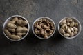 Bowls of nuts Royalty Free Stock Photo