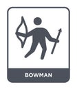 bowman icon in trendy design style. bowman icon isolated on white background. bowman vector icon simple and modern flat symbol for