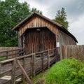 Bowman Mill Covered Bridge in Perry County, Ohio Royalty Free Stock Photo