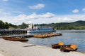 Bowness on Windermere Cumbria England UK dinghies and pleasure boat Royalty Free Stock Photo