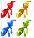 Bows of four colours