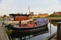 Old wooden Danish fish boats in Nakskov, Denmark