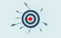 Bows and targets, career goals and the way forward, success Royalty Free Stock Photo